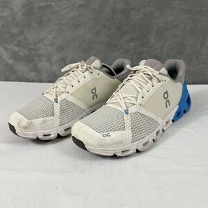 On CloudFlyer Mens Size 12 Gray Blue Running Training Sneakers Gym Athletic